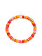 BRACCIALE RONDELLE IN ARGENTO DORATO ORO ROSA, ARGENTO E PLASTICA SUNSET RICICLATA DBC2004RONDERORAG