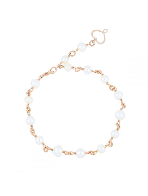 BRACCIALE ROSARIO PERLE BIANCHE BRLABBC
