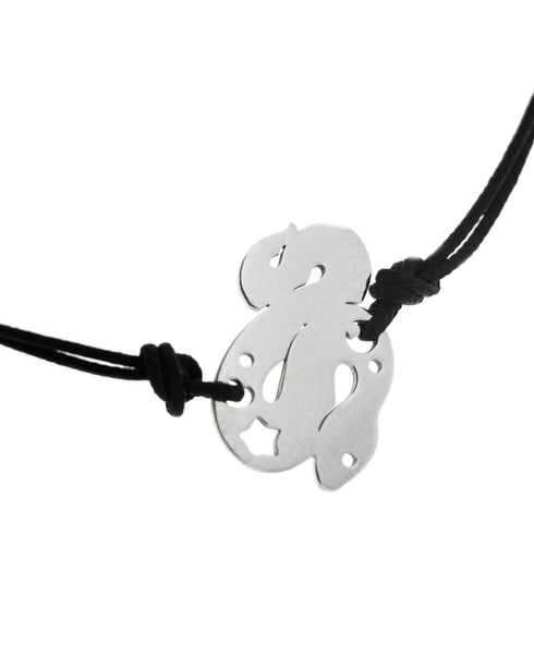 BRACCIALE SERPENDE AR CON CORDINO PASQ. BRUNI A131B14