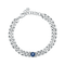 BRACCIALE SMALL CHAIN BLUE STONES AND WHITE CRYSTALS J19AUW23