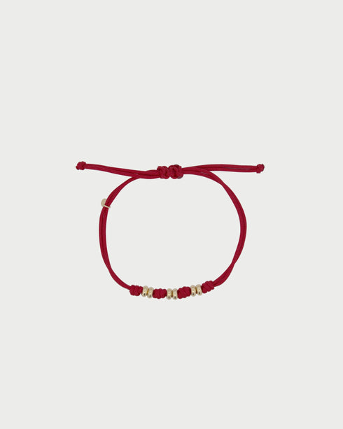 BRACCIALE SOFT CORD RONDELLE BORDEAUX CBLBRTS4C10