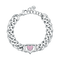 BRACCIALE STANDARD CHAIN EYELIGHT TAG PINK CRYSTALS J19AUW11