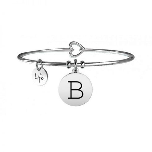 BRACCIALE SYMBOLS INIZIALE LETTERA B ARGENTO E ROSE GOLD 731014B 231555B