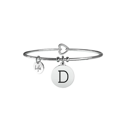 BRACCIALE SYMBOLS INIZIALE LETTERA D ROSE GOLD ARGENTO | ROSE GOLD 731014D 231555D
