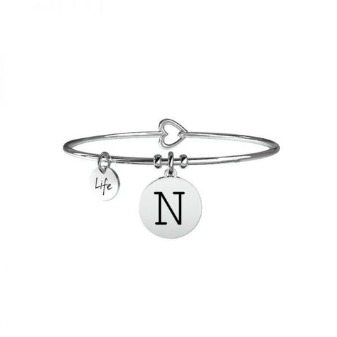 BRACCIALE SYMBOLS INIZIALE LETTERA N ARGENTO | ROSE GOLD 731014N 231555N
