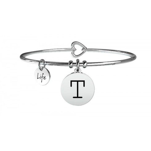 BRACCIALE SYMBOLS INIZIALE LETTERA T ARGENTO | ROSE GOLD 731014T 231555T