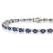 BRACCIALE TENNIS CON ZAFFIRI E DIAMANTI DFBZ7619