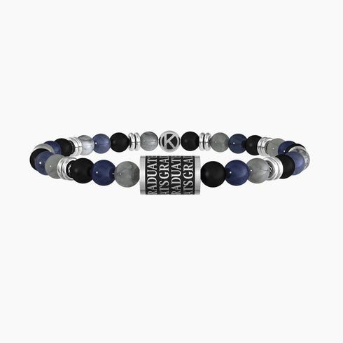 BRACCIALE UOMO CON CHARM E PIETRE COLORATE 732189