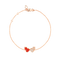BRACCIALE WULU IN ORO ROSA 18 CARATI CON DIAMANTI E HYCERAM® WEB40ANRGRH
