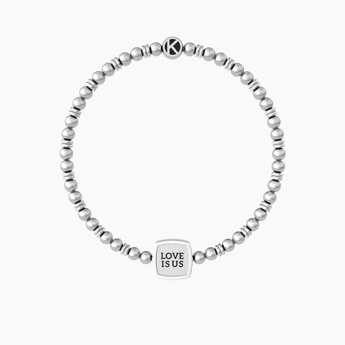 BRACCIALI DI COPPIA PER LUI E LEI CON FRASE LOVE IS US 732130