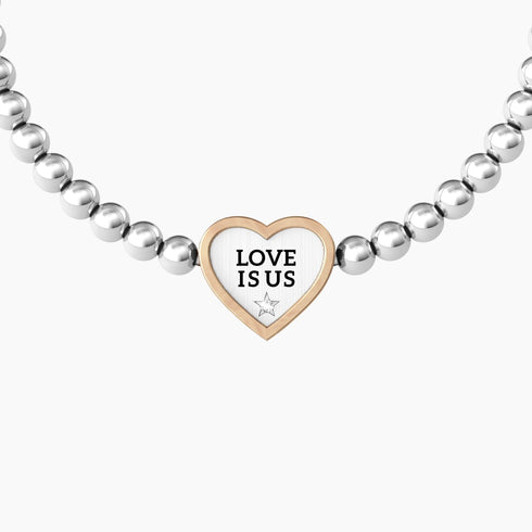 BRACCIALI DI COPPIA PER LUI E LEI CON FRASE LOVE IS US 732130