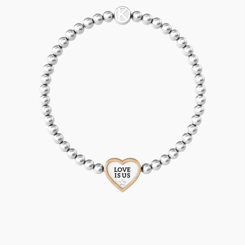 BRACCIALI DI COPPIA PER LUI E LEI CON FRASE LOVE IS US 732130