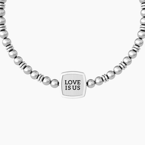 BRACCIALI DI COPPIA PER LUI E LEI CON FRASE LOVE IS US 732130