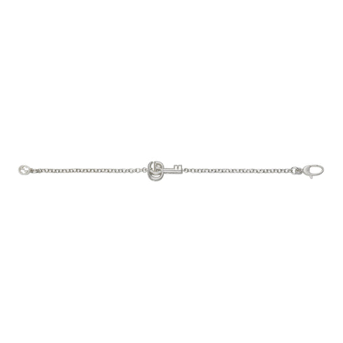 Bracelet in sterling silver with Double G and key charm YBA632207002