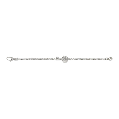 Bracelet in sterling silver with Double G and key charm YBA632207002