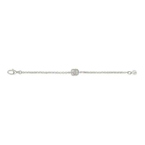 Bracelet in sterling silver with Double G charm YBA770756001