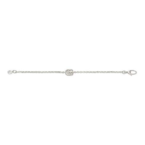 Bracelet in sterling silver with Double G charm YBA770756001