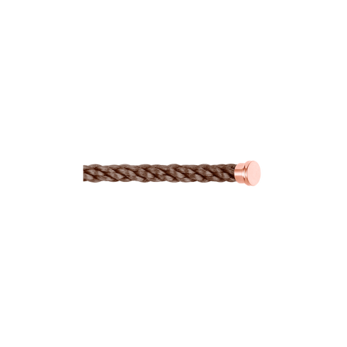 CABLE TAUPE PER BRACCIALE MODELLO LARGE IN ORO ROSA 6B0296