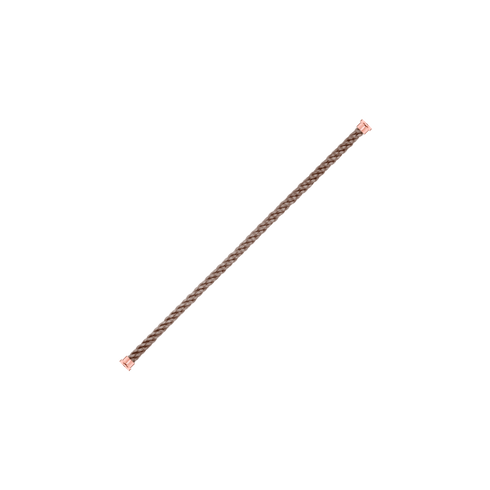 CABLE TAUPE PER BRACCIALE MODELLO LARGE IN ORO ROSA 6B0296
