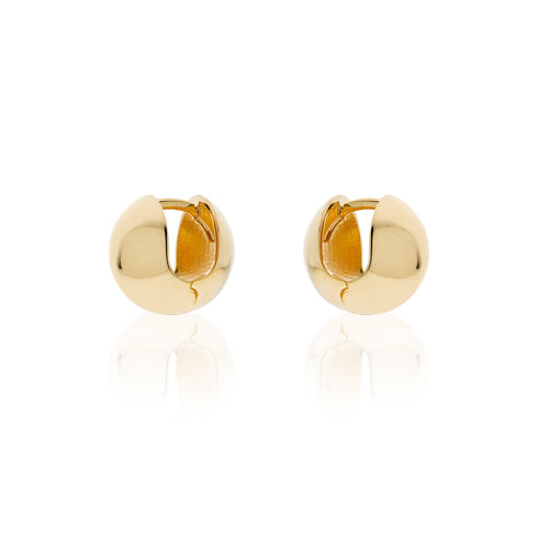 CERCHIETTI BOMBATI IN ARGENTO DORATO BOULE 6437