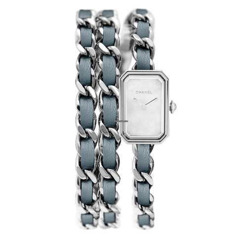 CHANEL PREMIERE WHITE MOTHER OF PEARL LADIES H4327