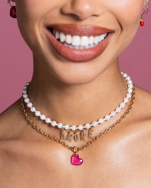 CHARM CUORE ROSA CBLCN85
