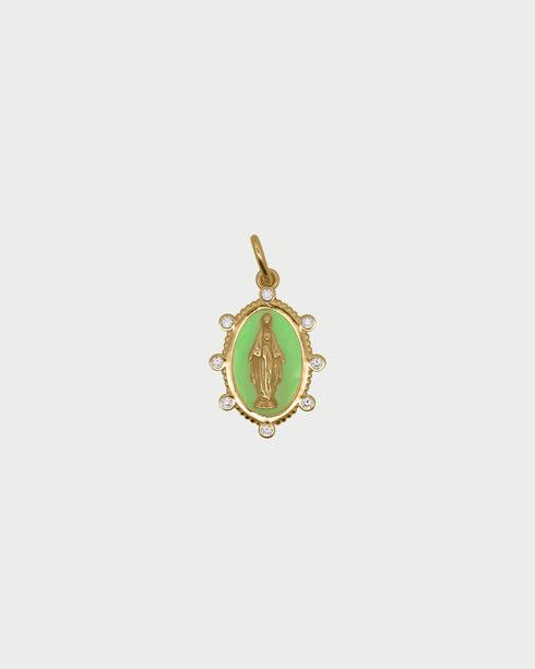 CHARM MADONNA GREEN CBCN28