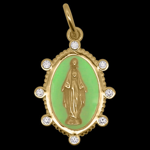 CHARM MADONNA GREEN CBCN28