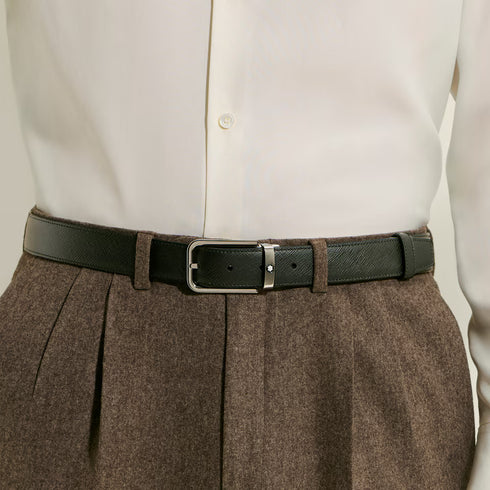 CINTURA REVERSIBILE 30 MM IN PELLE SARTORIAL CON FIBBIA RETTANGOLARE 223409