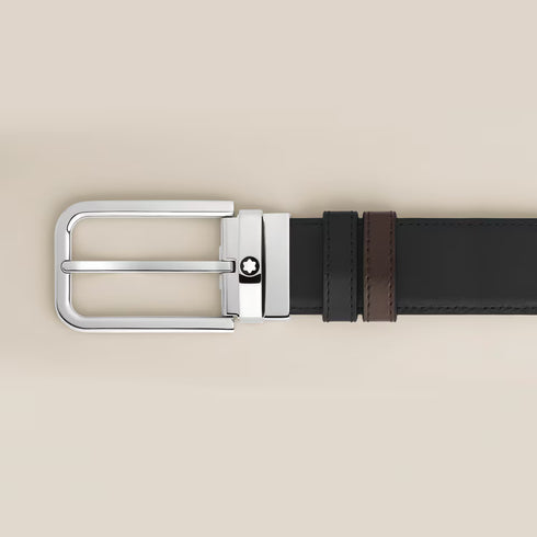 CINTURA REVERSIBILE 35 MM IN PELLE MEISTERSTÜCK CON FIBBIA RETTANGOLARE 223407