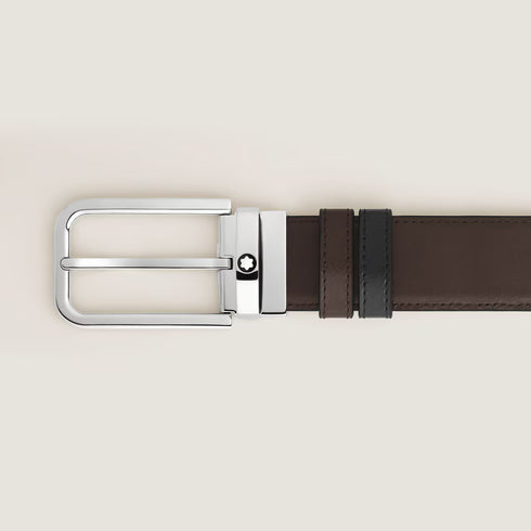 CINTURA REVERSIBILE 35 MM IN PELLE MEISTERSTÜCK CON FIBBIA RETTANGOLARE 223407