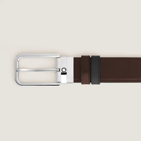CINTURA REVERSIBILE 35 MM IN PELLE SARTORIAL CON FIBBIA RETTANGOLARE 223415
