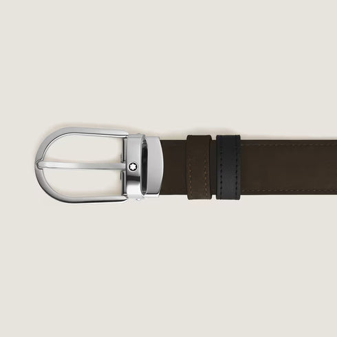 CINTURA REVERSIBILE HORSESHOE 30 MM IN SUEDE 220977