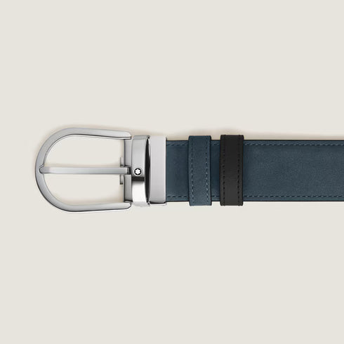 CINTURA REVERSIBILE HORSESHOE 35 MM IN SUEDE 220978
