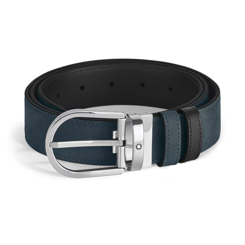 CINTURA REVERSIBILE HORSESHOE 35 MM IN SUEDE 220978