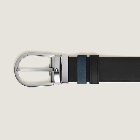 CINTURA REVERSIBILE HORSESHOE 35 MM IN SUEDE 220978