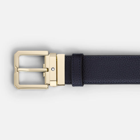 CINTURA REVERSIBILE IN PELLE BLU NOTTE/NERA DA 35 MM 199099