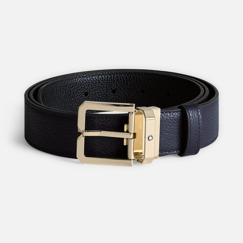 CINTURA REVERSIBILE IN PELLE BLU NOTTE/NERA DA 35 MM 199099
