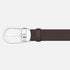 CINTURA REVERSIBILE IN PELLE NERA/MARRONE 30 MM CON FIBBIA A FERRO DI CAVALLO 113834