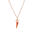 CIONDOLO CORNO ORO ROSA & CORNIOLA DMC5014HORNXCY09R