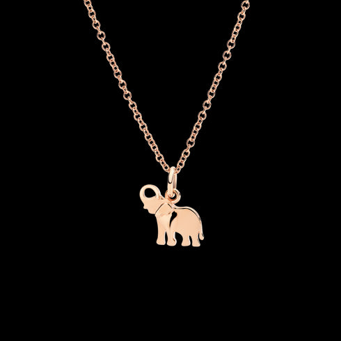 CIONDOLO ELEFANTE ORO ROSA DMC5010ELEPH0009R