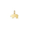 LARGE HIPPO PENDANT IN YELLOW GOLD D6IPGOG