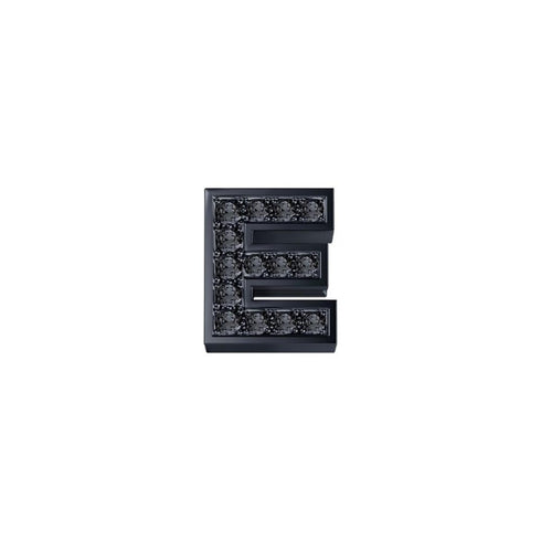 CIONDOLO LETTERA E DONNA ORO IN ORO BRUNITO E DIAMANTI NERI REF. DCHF7278E.002