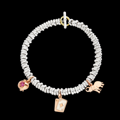 CIONDOLO MELOGRANO ORO ROSA & RUBINI DMC5006POMEGRY09R