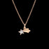 CIONDOLO STELLA COMETA ORO ROSA & SMALTO DMC4012XSTARESI9R