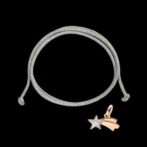 CIONDOLO STELLA COMETA ORO ROSA & SMALTO DMC4012XSTARESI9R