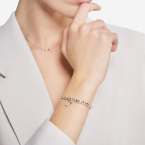 CIONDOLO STELLA COMETA ORO ROSA & SMALTO DMC4012XSTARESI9R