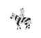 CIONDOLO ZEBRA ORO BIANCO 18 KT E DIAMANTI BIANCHI E NERI DODO D15ZBGOB/B/BB DMB0010ZEBRLDBXOB