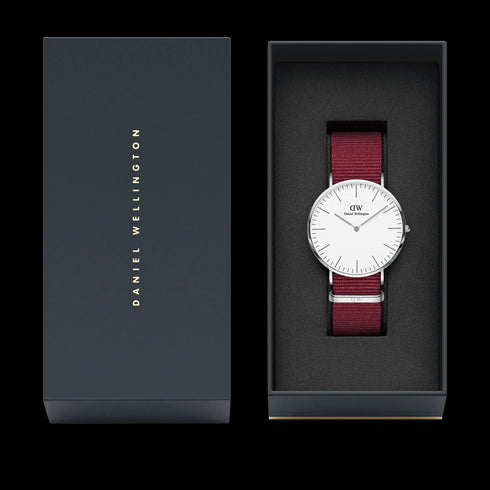 CLASSIC ROSELYN ARGENTO/BIANCO 40MM | DANIEL WELLINGTON DW00100272