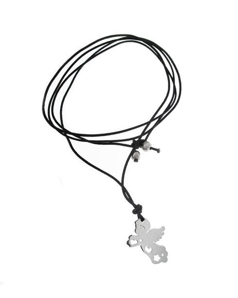 COLLANA ANGELO AR CON CORDINO PASQ. BRUNI A131N20